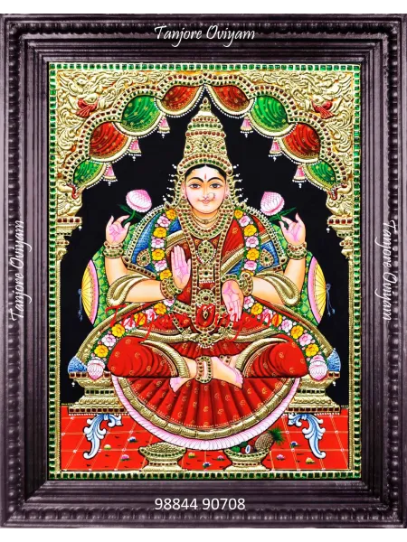 Goddess Lakshmi Tanjore Painting